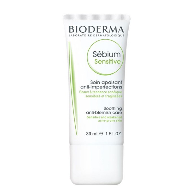 [Hcm]Biodera Sebium Sensitive - Kem Dưỡng Ẩm Điều Trị Mụn Nhẹ 30Ml