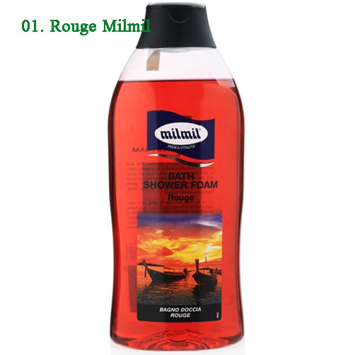 Sữa Tắm Trắng Da Rouge Milmil Bath Shower Foam Cao Cấp Italy 750Ml