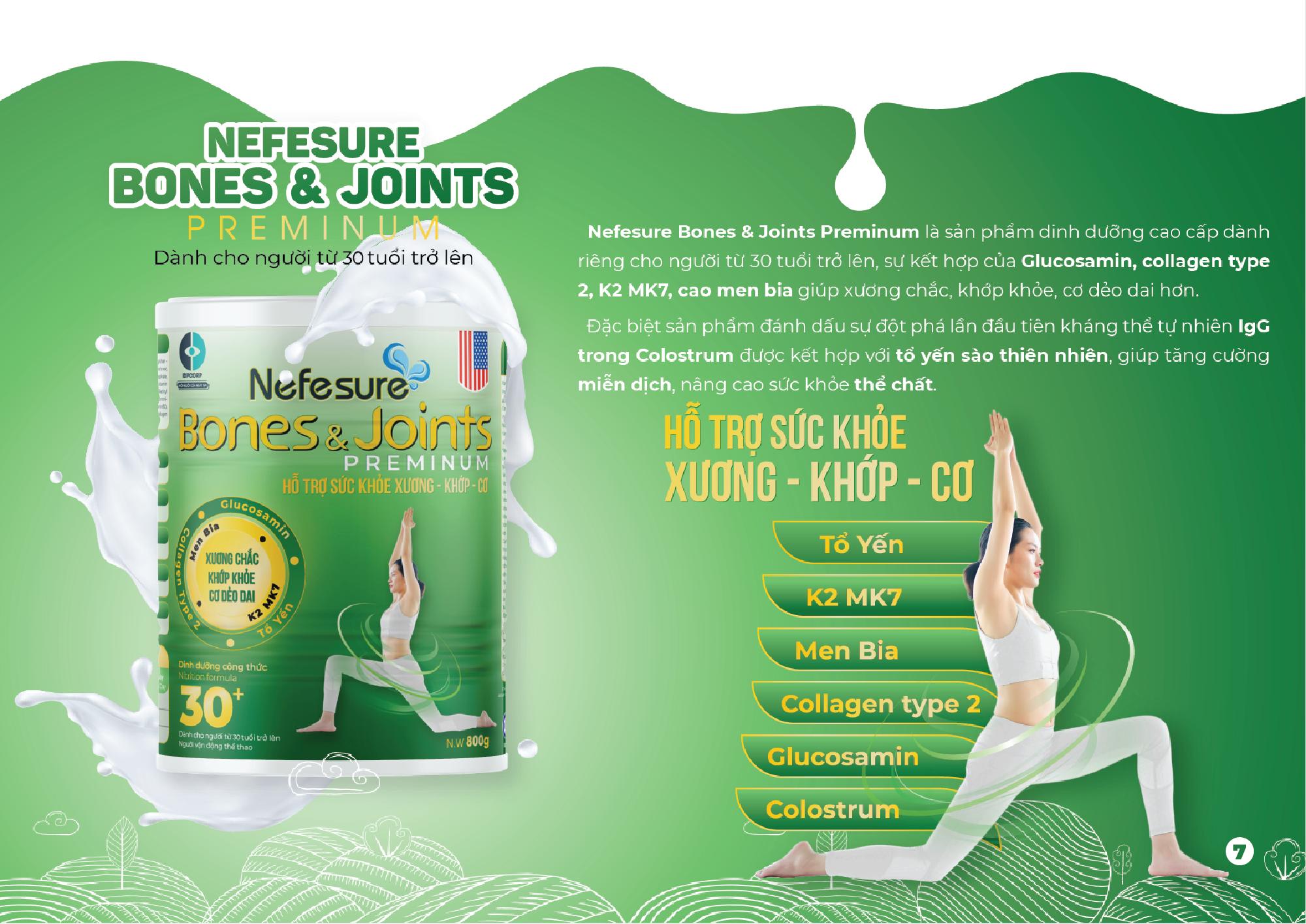 [Hcm] Sữa Bột Nefesure Bones & Joints Preminum 400Gr. Bổ Sung Canxi. Hỗ Trợ Xương Khỏe - Khớp Chắc - Cơ Dẻo Dai. Hàng Chính Hãng. Shop Subo.