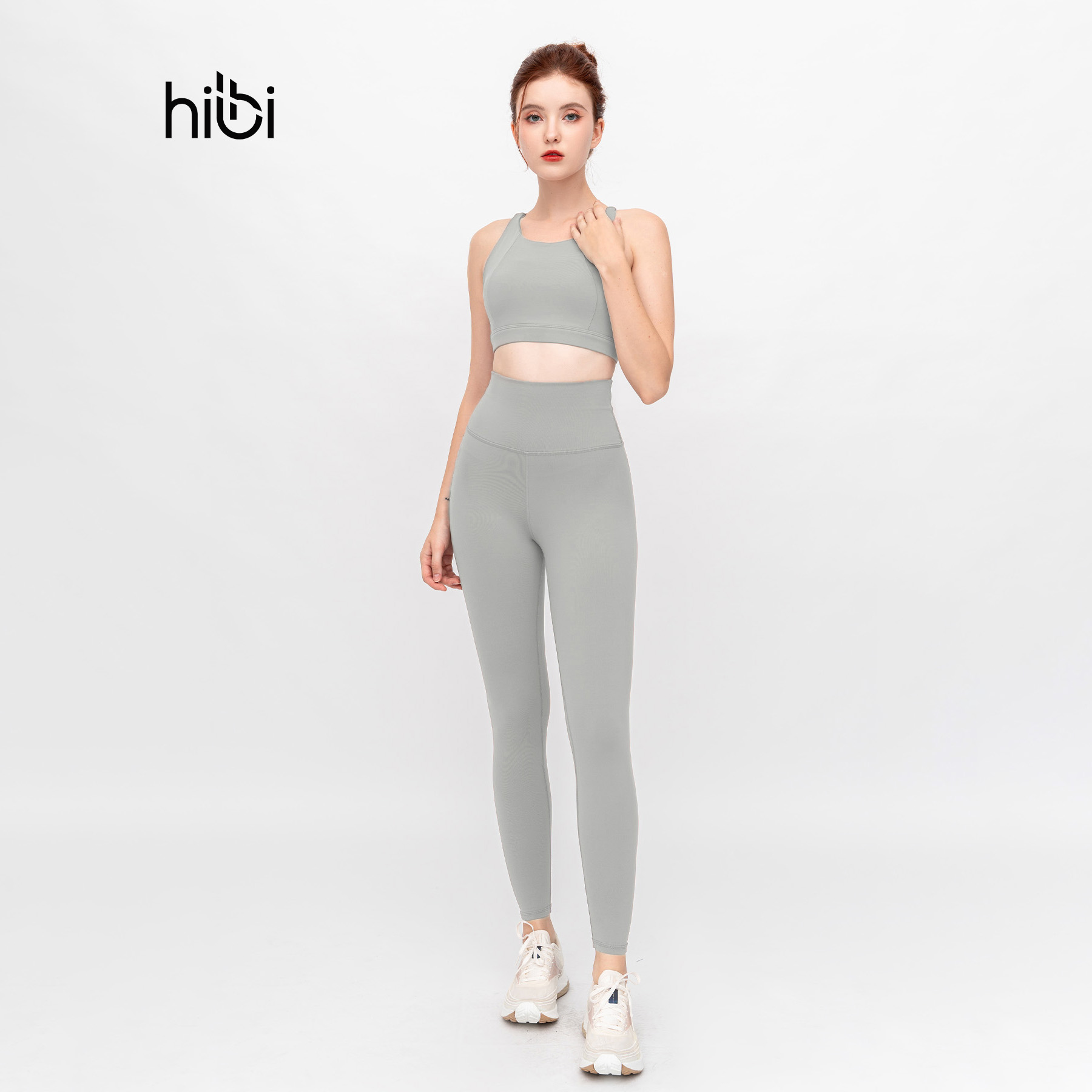 Set đồ tập Yoga Luxury Hibi Sports H138 - Áo Bra khoét lưng tam giác - Kèm mút ngực