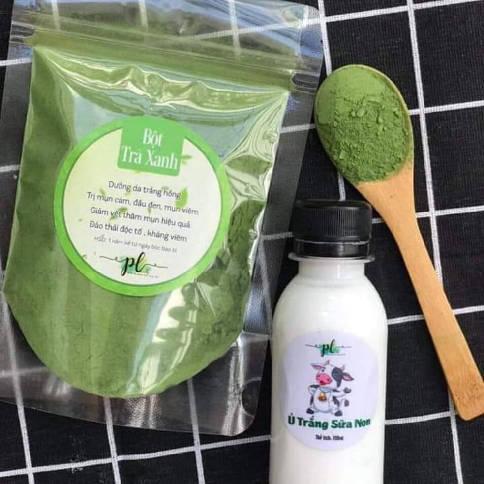 Bột trà xanh handmade