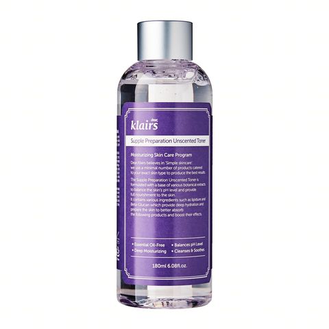 [Toner Klairs Không Mùi] Toner Không Mùi Klairs Supple Preparation Unscented Toner 180ml