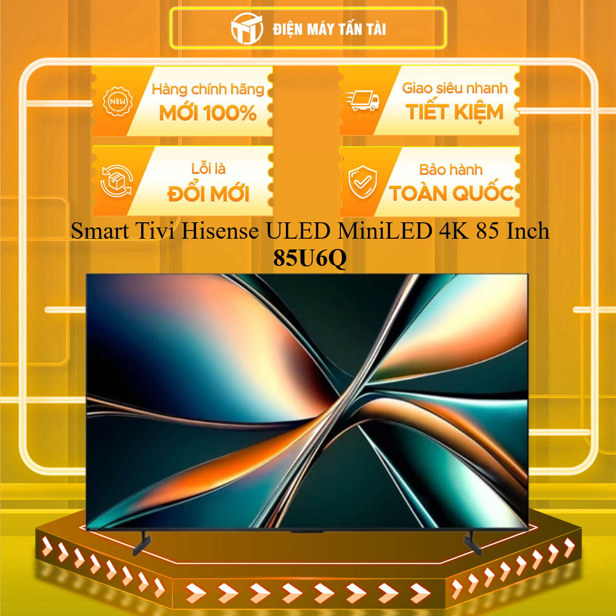 Smart Tivi Hisense ULED MiniLED 4K 85 Inch 85U6Q - MIỄN PHÍ GIAO HCM