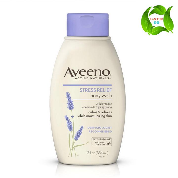 [HCM]Sữa Tắm Thơm Mịn Giữ Ẩm Aveeno Stress Relief Body Wash 354ml