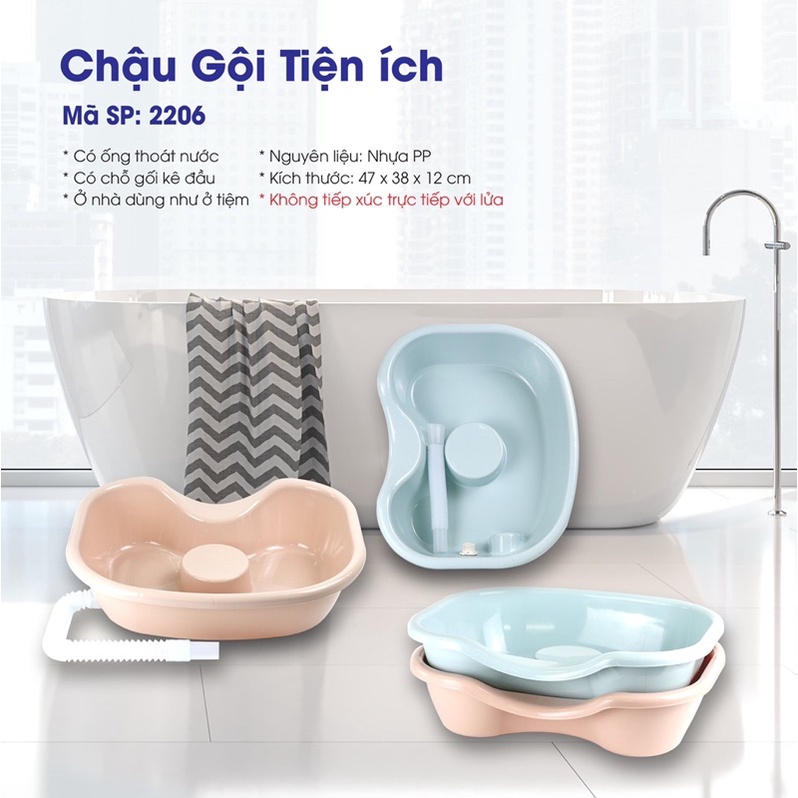 Chậu gội đầu cho bà bầu người già Chậu tắm Việt Nhật