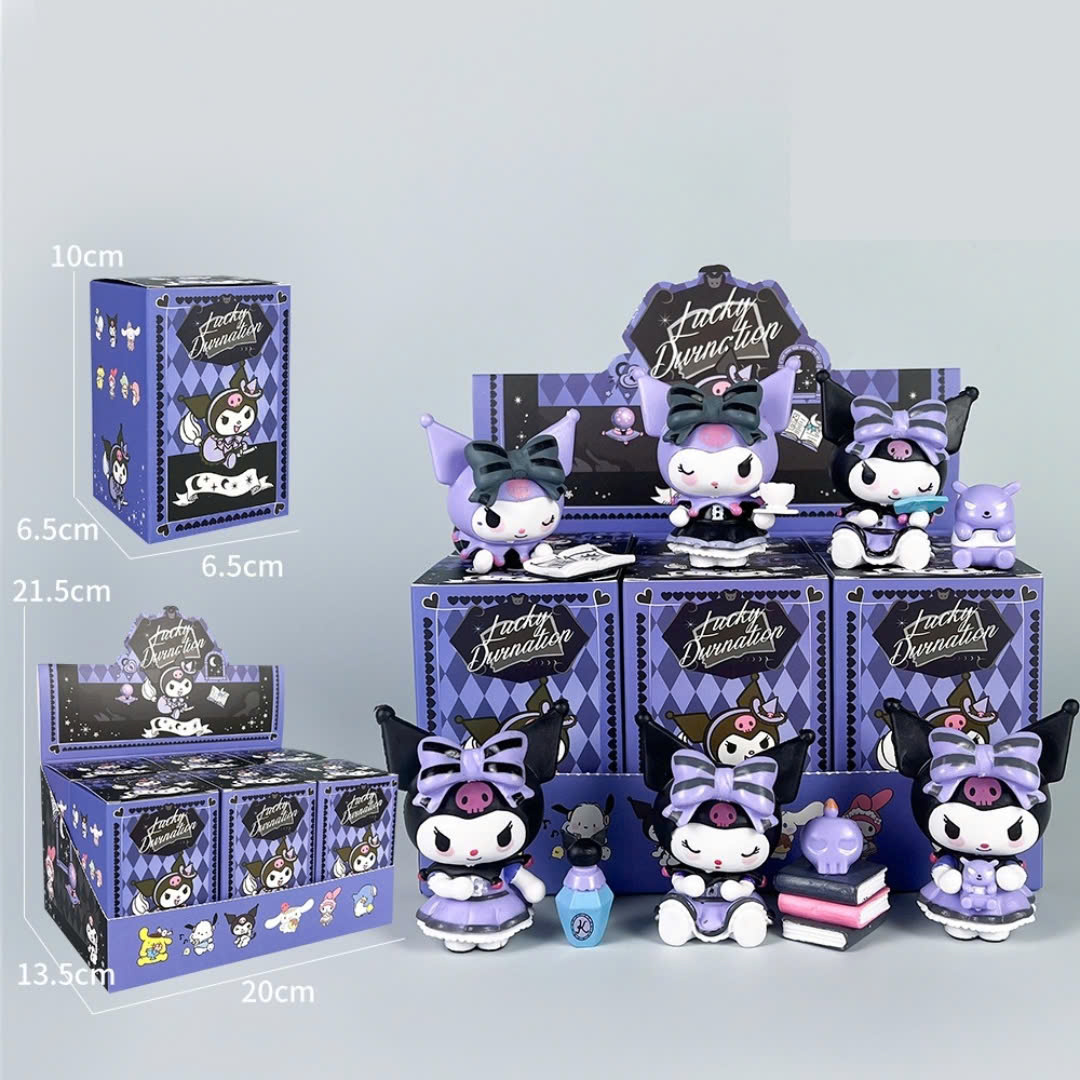 Set 6 Mô hình Kuromi Melody Hộp Quà Bí Ẩn Blind Box Full Box Đóng Hộp Set 6 Hộp Quà Bí Mật Quà Tặng Bất Ngờ - Lana Queen