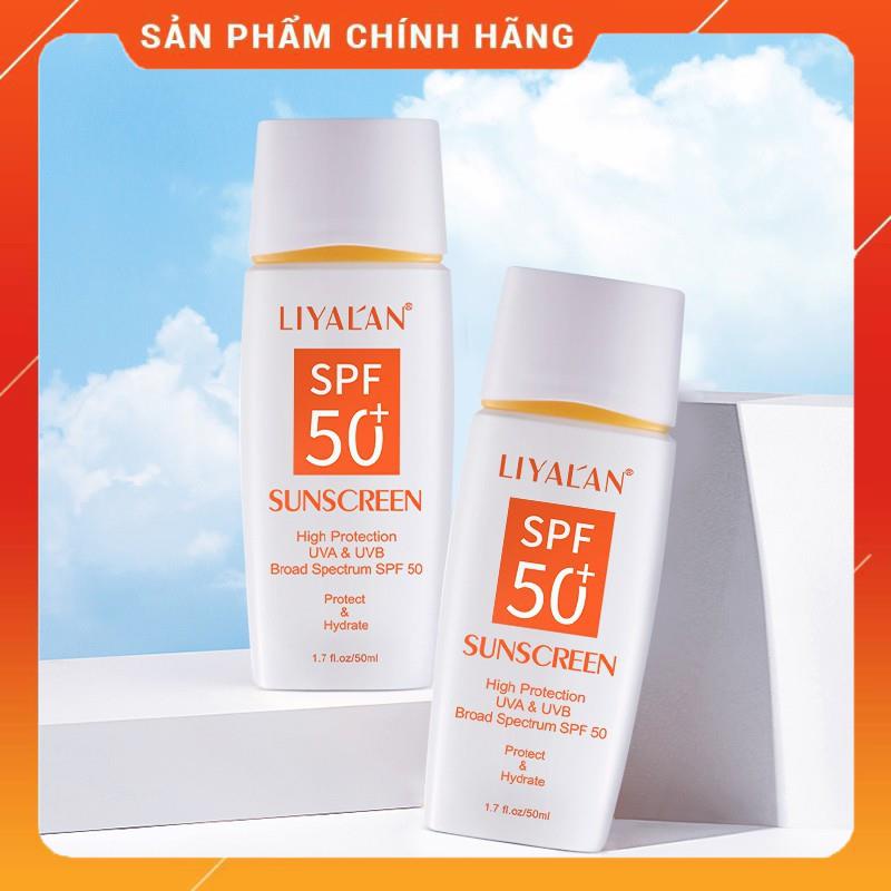 Kem Chống Nắng Mặt Bảo Vệ Da Mặt Liyalan Spf 50+ Hữu Cơ Tự Nhiên Làm Trắng Da Mặt
