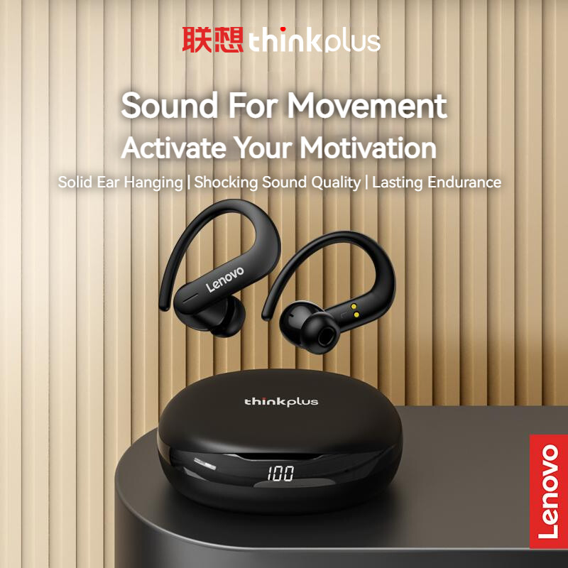 Lenovo Tai Nghe Bluetooth ThinkPlus T50 TWS Tai Nghe Không Dây Chạy Bộ Thể Thao Chống Trượt BT5.2 36