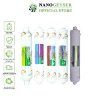 Bộ 5 lõi lọc nước 45678 dùng cho các dòng máy NANO Lõi T33 3IN1 Maifan Nano Silver Hydrogen Nano Geyser