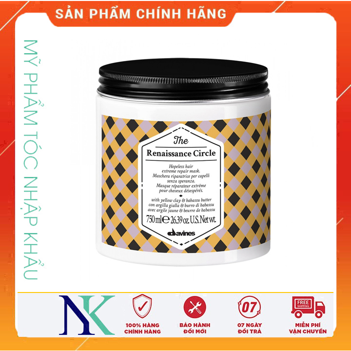 [Hcm]Mặt Nạ Siêu Phục Hồi Tóc Khô Xơ Davines The Renaissance Circle 750Ml