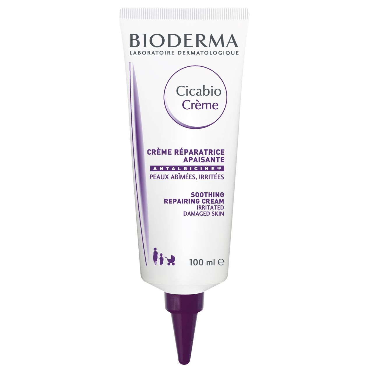 Bioderma - [Có chiết] Kem dưỡng làm dịu và phục hồi nhanh da tổn thương Bioderma Cicabio Crème