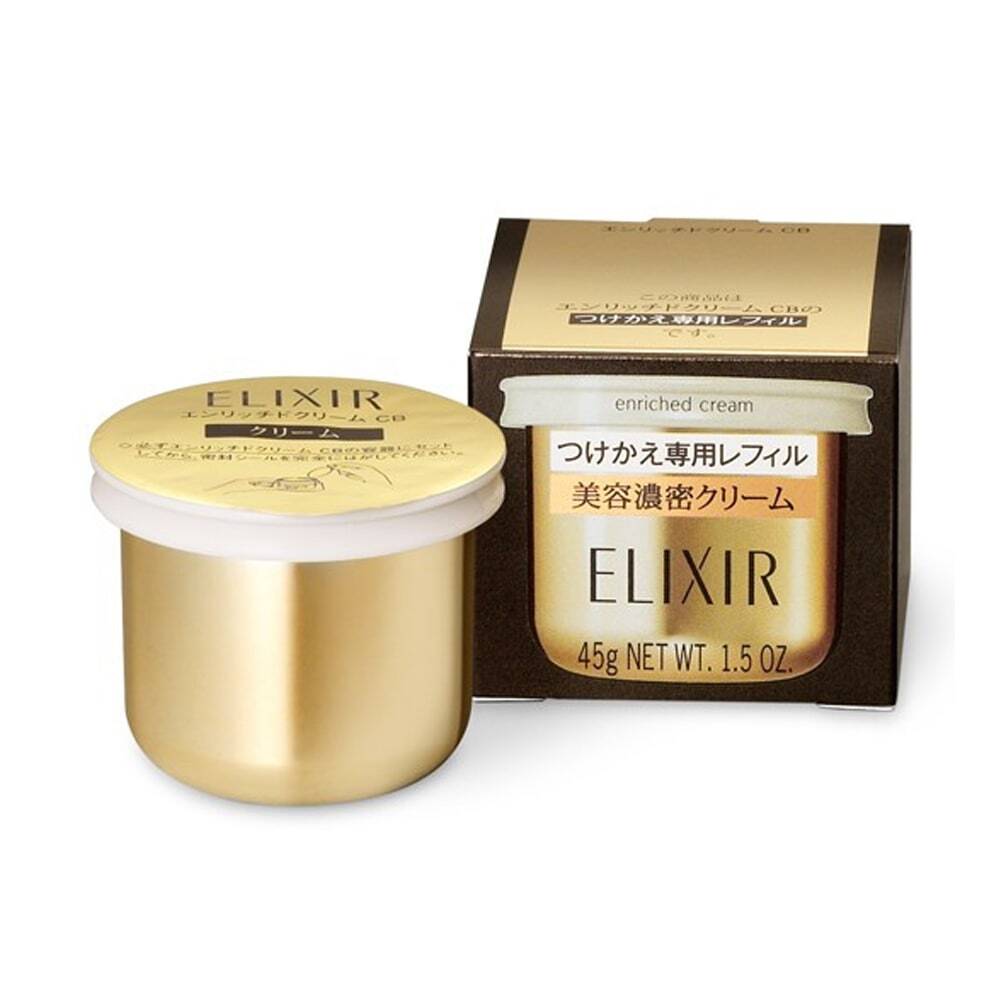 Lõi Thay Thế - Kem đêm chống lão hoá dòng cao cấp Shiseido Elixir Enriched Cream 45g - Nhật Bản