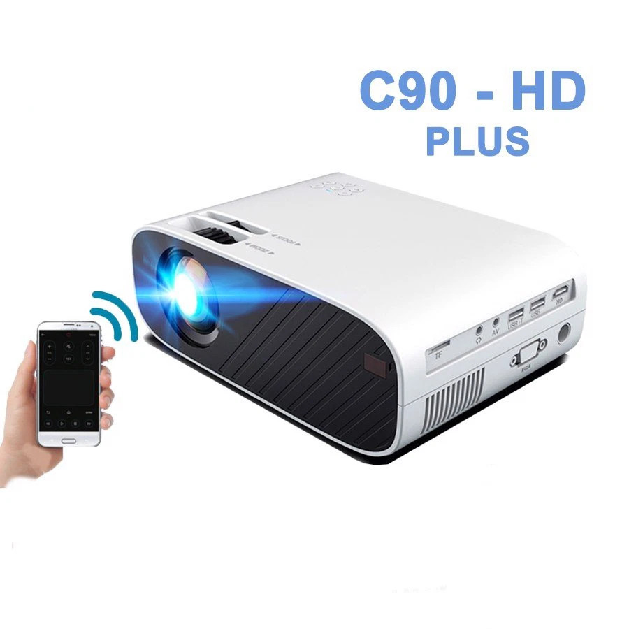 [CHÍNH HÃNG] Máy chiếu mini AUN C90 Plus Kết nối điện thoại - Bảo Hành 12 Tháng