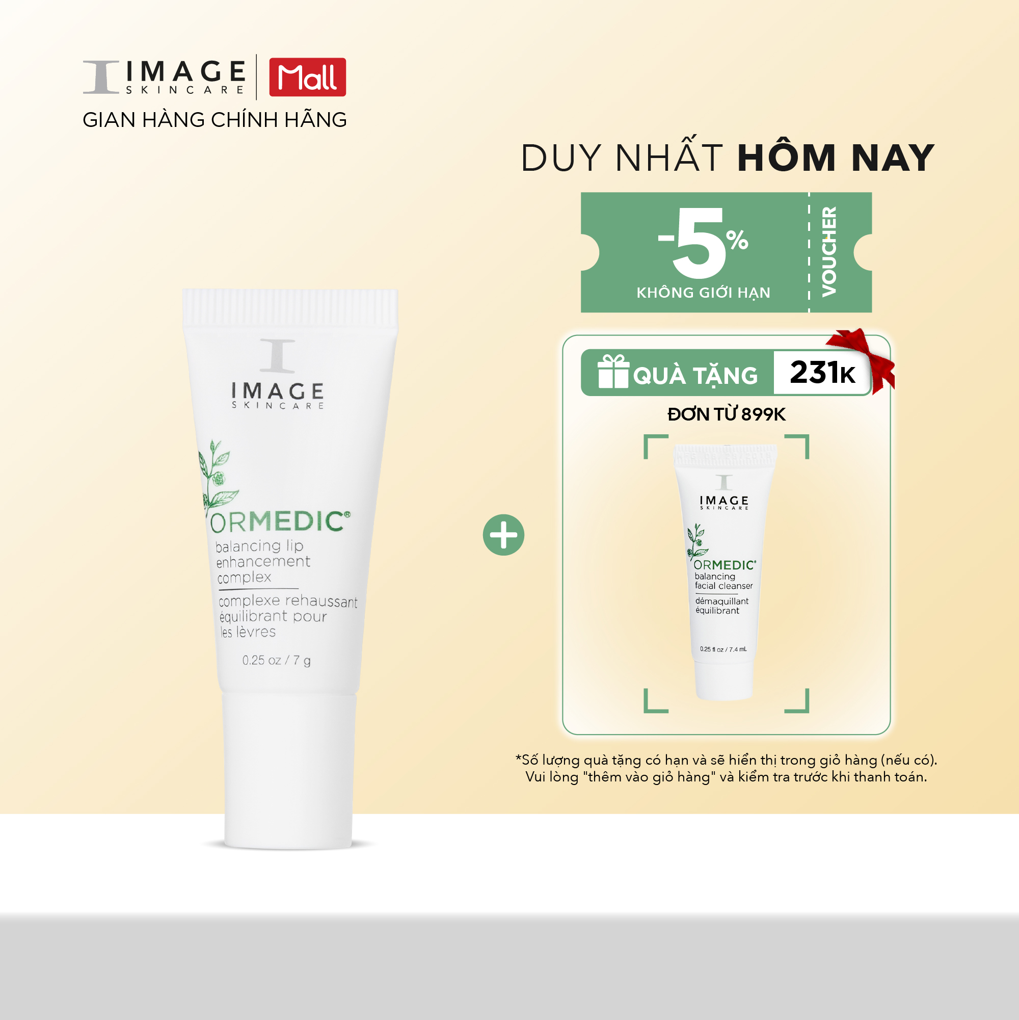 Son dưỡng môi cấp ẩm IMAGE Skincare - ORMEDIC Lip Enhance Complex 7g