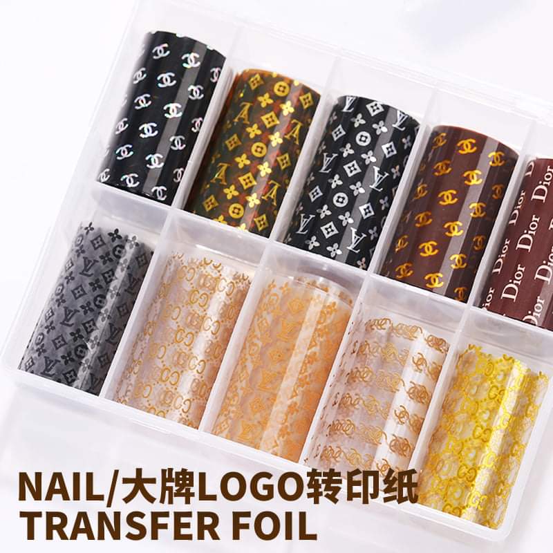 Phoi Dán Trang Trí Móng Xinh ( Hộp 10 Cuộn Phoi)