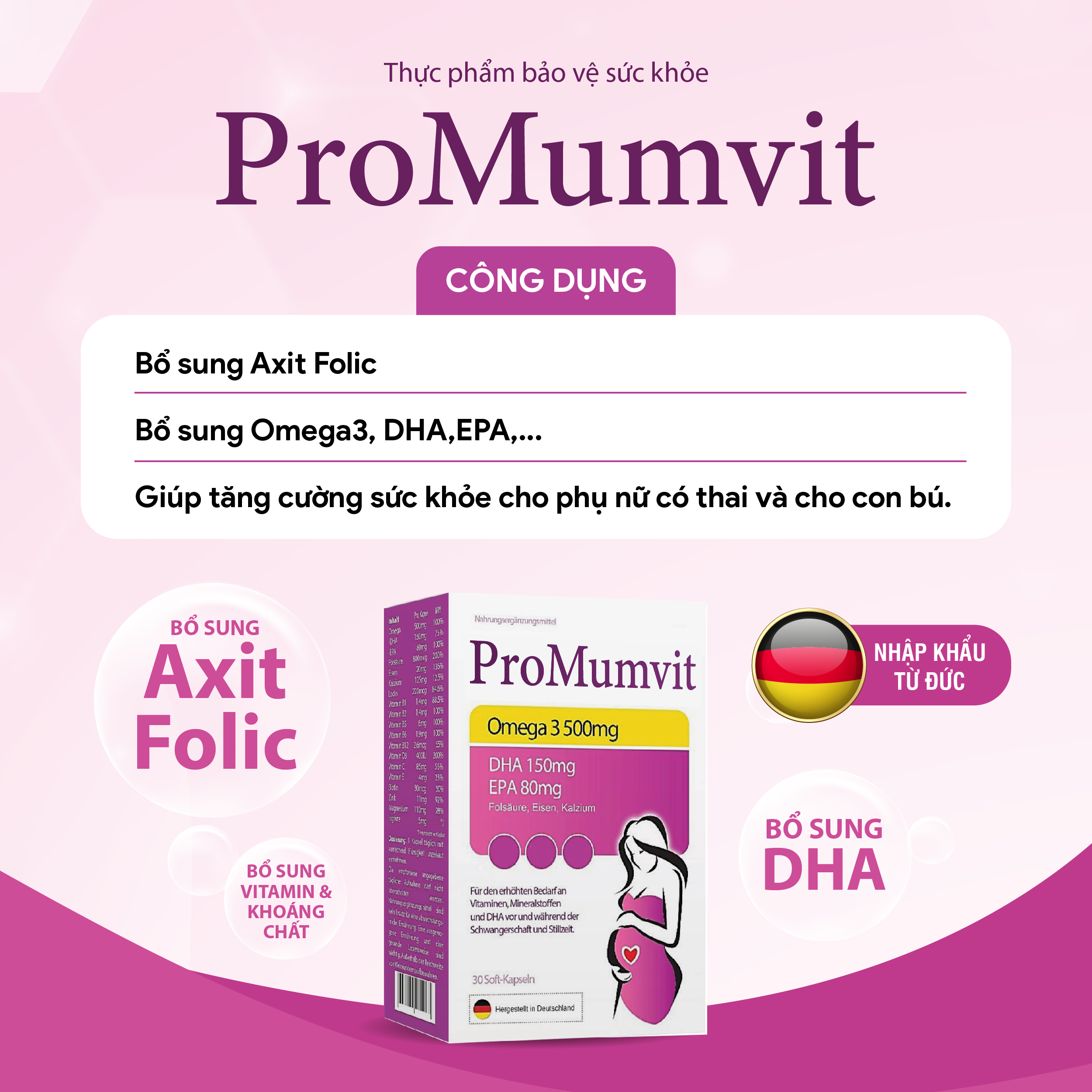 PROMUMVIT VITAMIN TỔNG HỢP CHO MẸ BẦU