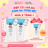 [TIẾT KIỆM HƠN] Combo 2 Sữa rửa mặt tạo bọt dưỡng trắng Beauty Buffet Scentio Milk Plus Whitening Q10 Facial Foam 100ml