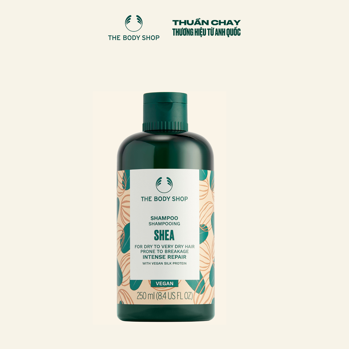 Dầu Gội Hương Bơ Hạt Mỡ SHEA BUTTER RICHLY REPLENISHING SHAMPOO The Body Shop