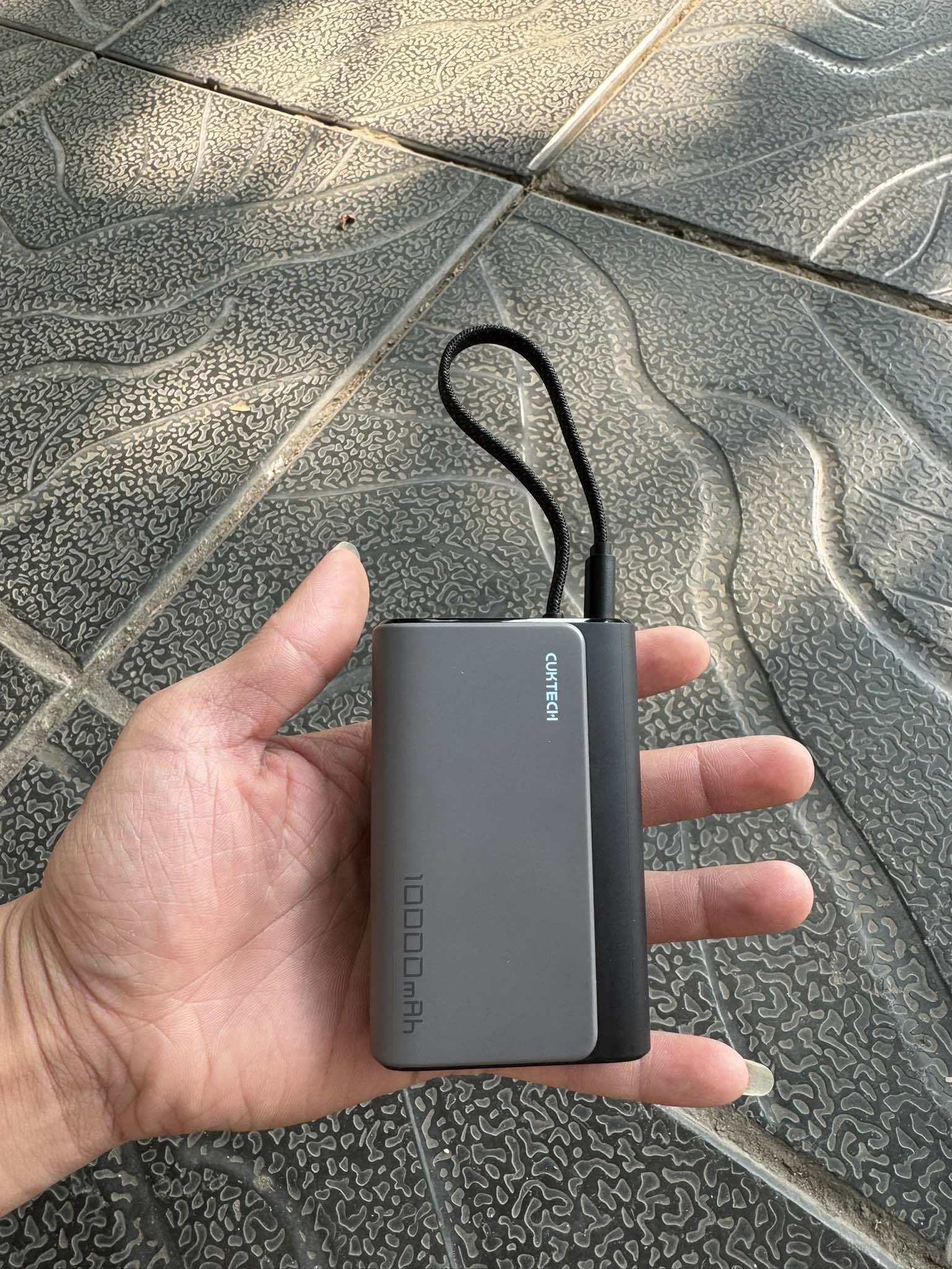 Sạc Dự Phòng Cuktech 10000mAh 1C1A 33w PD3.0/PPS/QC3.0 QC PB100S LPB100 - Bảo Hành 18 Tháng