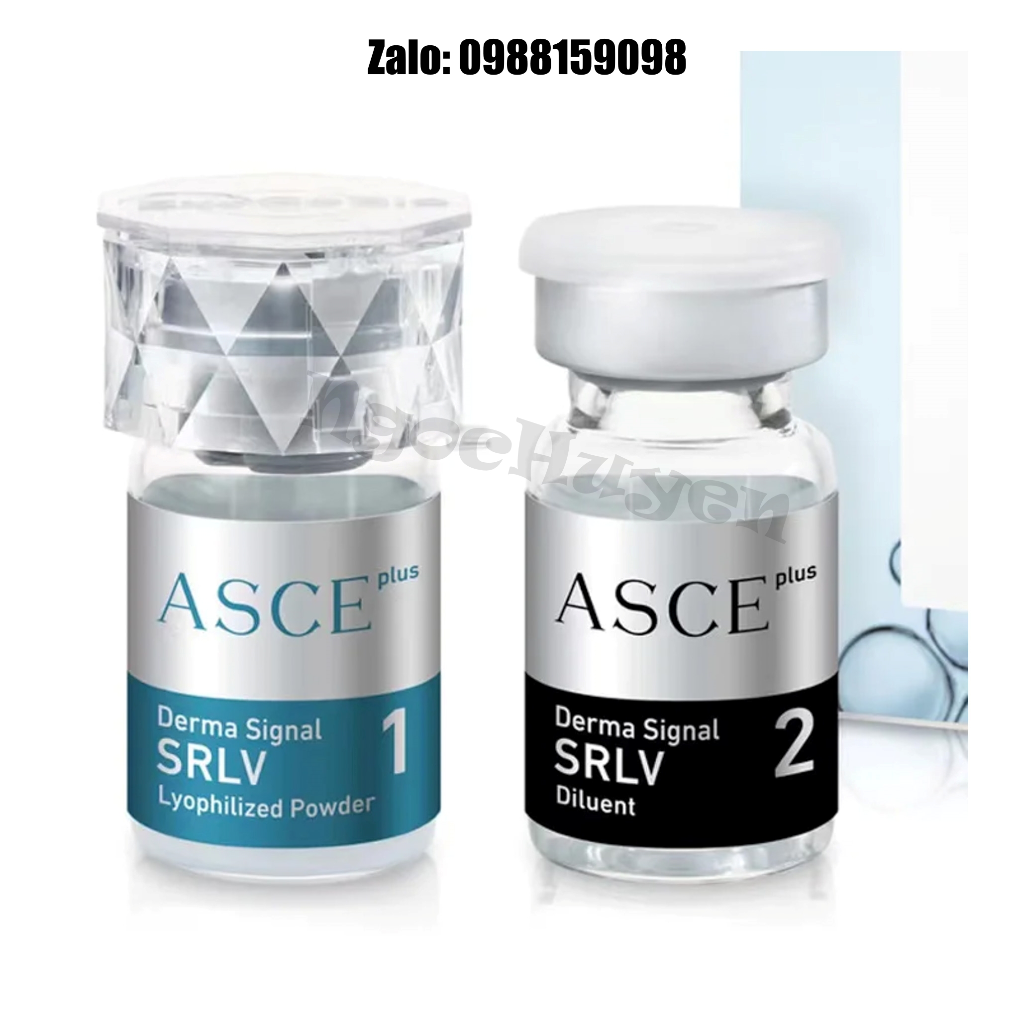 Tinh chất căng bóng da tiêm meso (EXOSOME) ASCE plus Cho Trẻ Hoá Da - 1 cặp