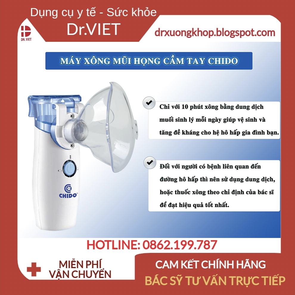 [Hcm]Máy Xông Mũi Họng Cho Bé Chido Cao Cấp Nhật Bản - Giúp Vệ Sinh Bảo Vệ Mũi Họng Cho Bé - Hỗ Trợ Hiệu Quả Bệnh Đường Hô Hấp: Viêm Mũi Viêm Họng Viêm Phế Quản Hen Suyễn Vận Hành Cực Êm Thoải Mái Cho Bé Nhỏ Gọn Dễ Sử Dụng