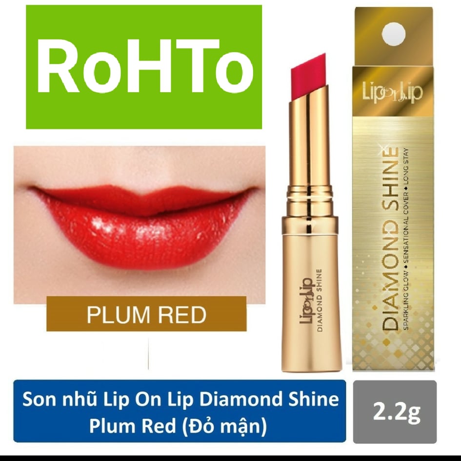 (CHÍNH HÃNG) Son nhũ Lip On Lip Diamond Shine 2.2g (Bao bì mới)