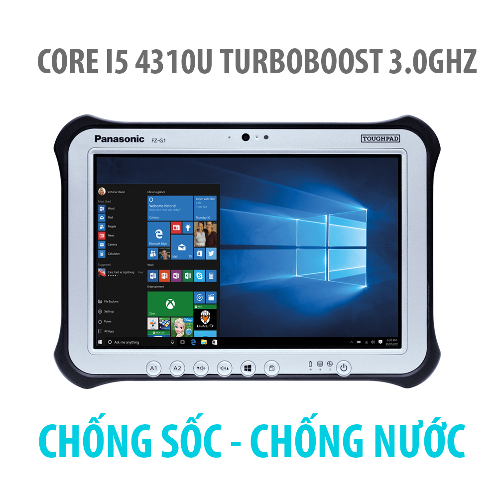 Laptop Panasonic FZ G1 core i5 màn hình cảm ứng chống sốc chống nước chuyên dụng