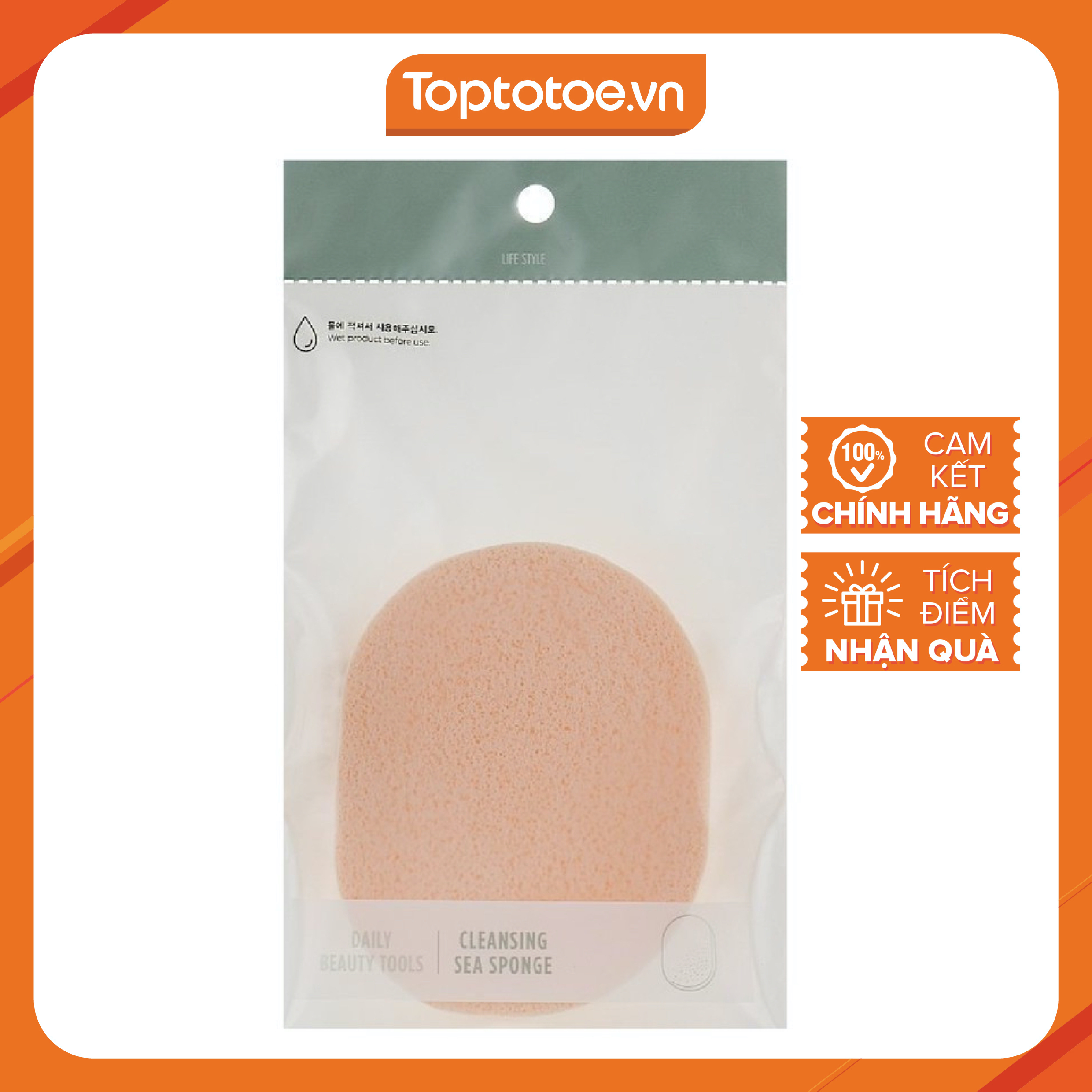 Bọt Biển Rửa Mặt Thefaceshop Daily Beauty Tools Cleansing Sea Sponge