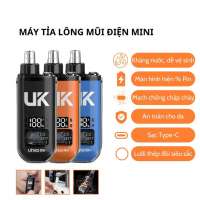 Máy Cắt Lông Mũi UNKO Cao Cấp 6000RPM – Máy Tỉa Lông Mũi Không Đau – Lưỡi Thép Kép 360° – LED Pin – Chống Nước – Sạc Type C
