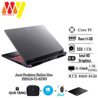 Acer Predator Helios Neo PHN16-71-92WJ Core i9-13900Hx Ram 16GB SSD 1TBRTX 4060 8GB 16inch 2.5k 165Hz Led RGB tặng kèm bộ quà tặng cao cấp
