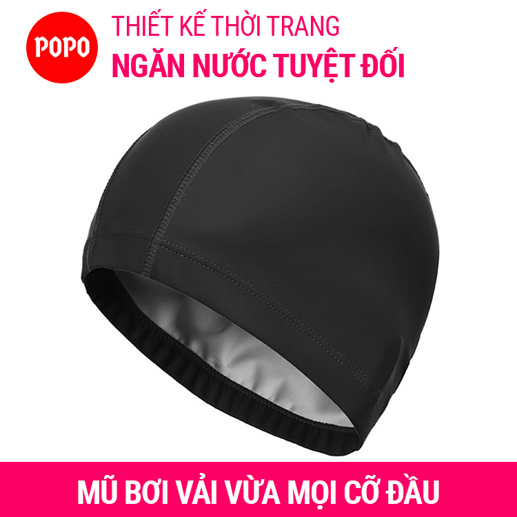 Mũ bơi người lớn nón bơi người lớn cho nam nữ SPORTY CA36 mũ bơi vải ngăn nước tuyệt đối