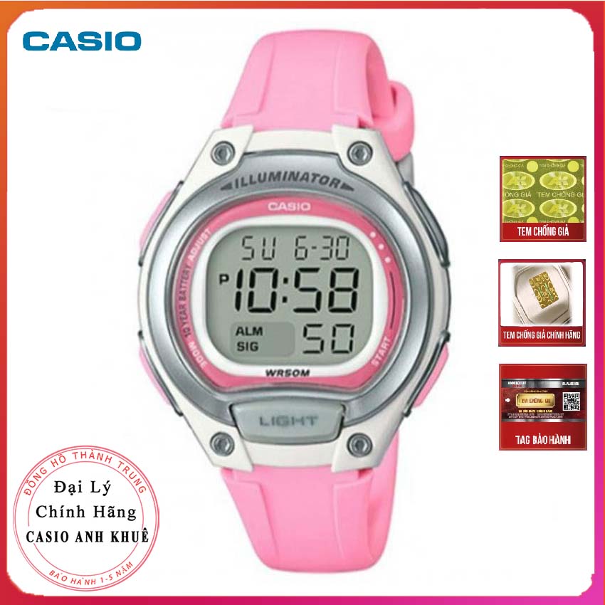 Đồng hồ nữ Casio LW-203-4AV dây nhựa chính hãng