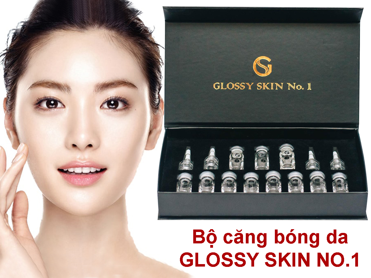 Bộ Căng Bóng Da Glossy Skin No.1 Giúp Màu Da Đồng Đều Sáng Bóng Làm Săn Chắc Da Tăng Độ Đàn Hồi