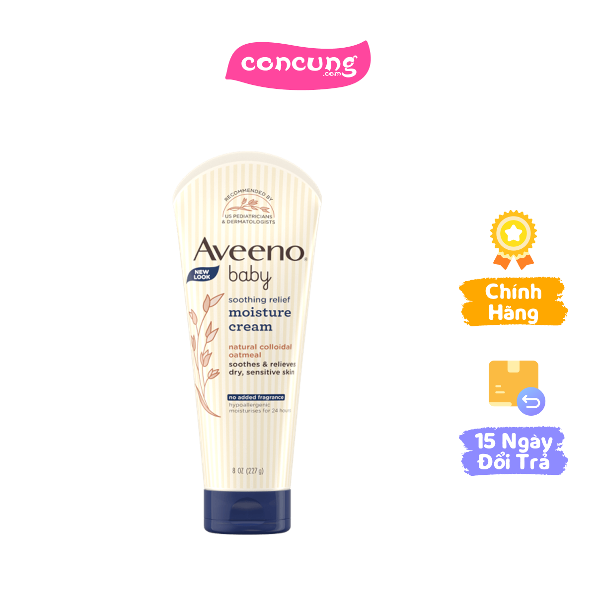 Kem dưỡng da cho bé Aveeno Baby cho da khô & nhạy cảm 227g