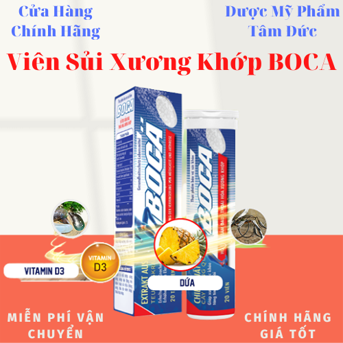 [Hcm]Viên Sủi Boca Chiết Xuất Cây Móng Quỷ Giúp Khớp Xương Chắc Khoẻ Và Vận Động Linh Hoạt (Hộp 20 Viên) - Dmptd