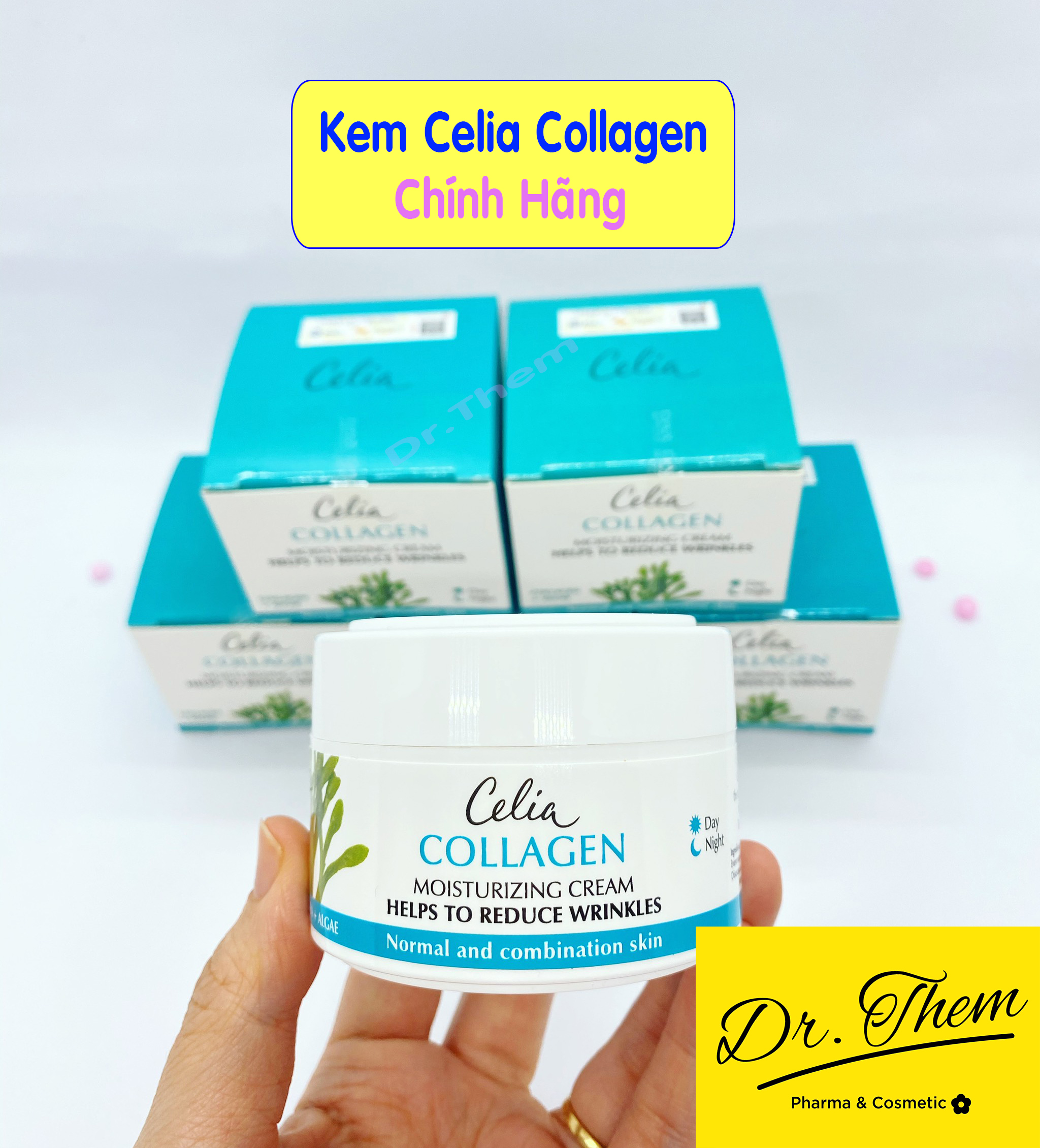 Celia Collagen Kem Bảo Vệ Dưỡng Ẩm Chống Nhăn - Celia Collagen Moisturizing Cream Helps To Reduce