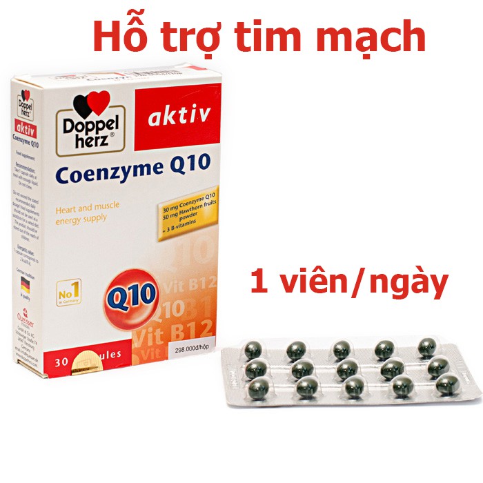 Hỗ trợ tim mạch coenzym q10 hộp 30 viên cam kết sản phẩm đúng mô tả chất lượng đảm bảo an toàn đến sức khỏe người sử dụng