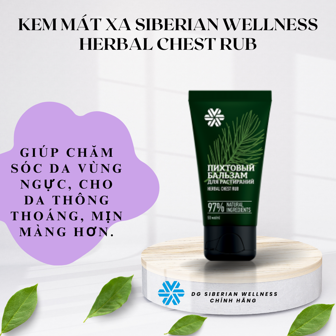 Kem mát xa SIBERIAN WELLNESS Herbal Chest Rub