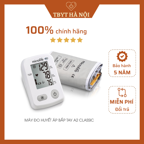 [Chính Hãng] Máy Đo Huyết Áp Bắp Tay Microlife A2 Classic Chính Hãng - Bảo Hành 5 Năm 1 Đổi 1