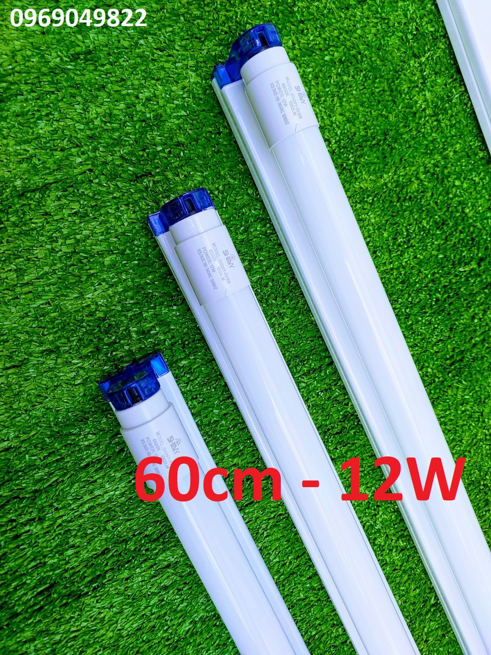 Bộ Đèn Led Tuýp 6 Tấc 60cm 12W Ánh Sáng Trắng (Đặt mua từ 3 sản phẩm).