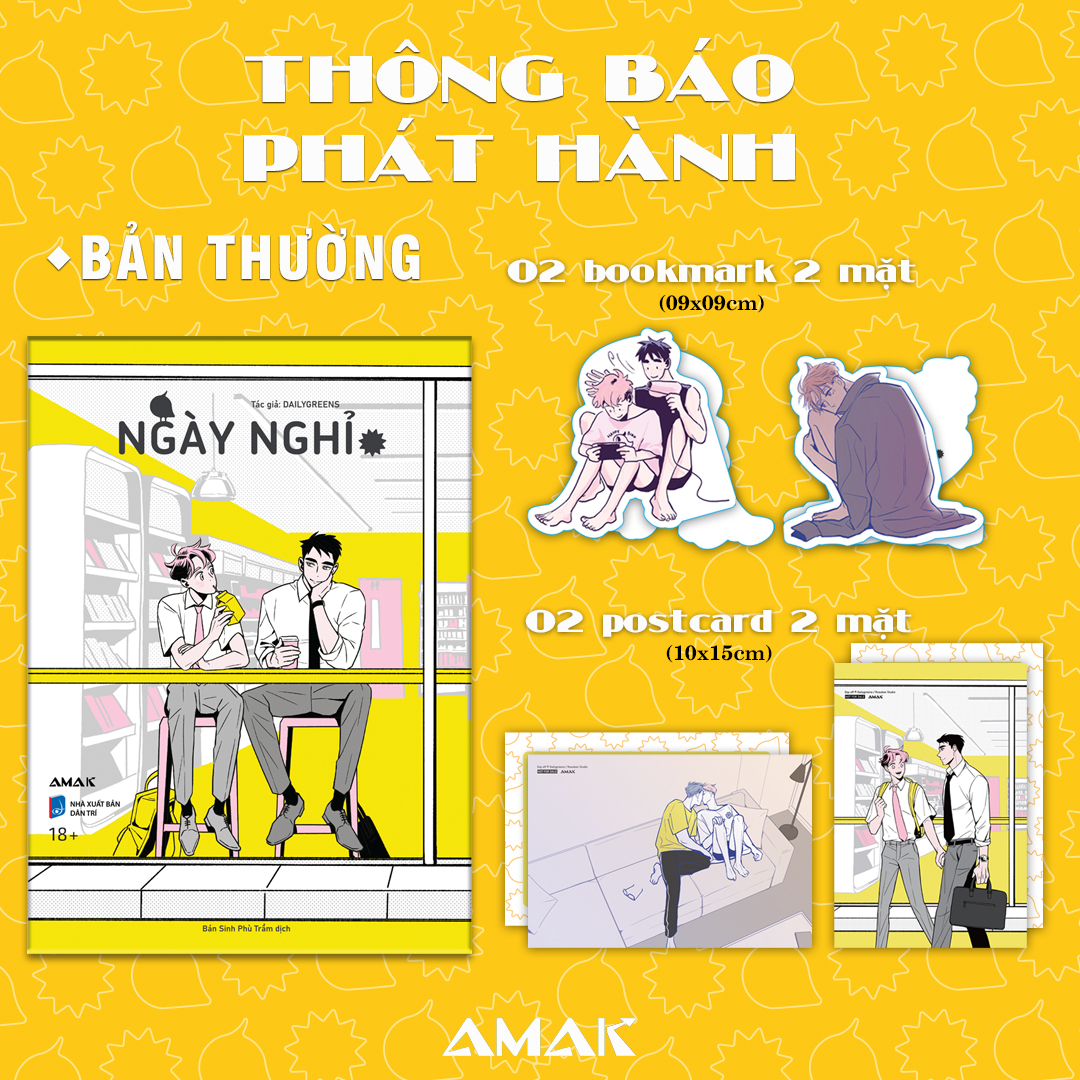NGÀY NGHỈ - AMAK BOOKS - Tặng kèm Bookmark Postcard