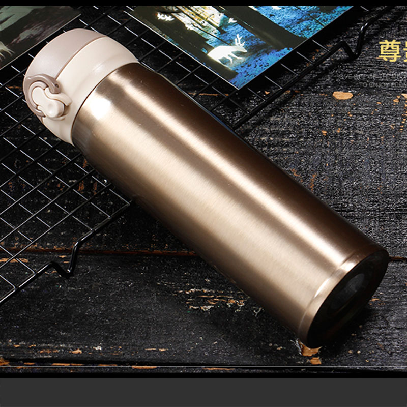 Bình giữ nhiệt Bản Thermos nút bấm500ml. Bình giữ nhiệt Thermos trọng lượng siêu nhẹ khả năng giữ nh