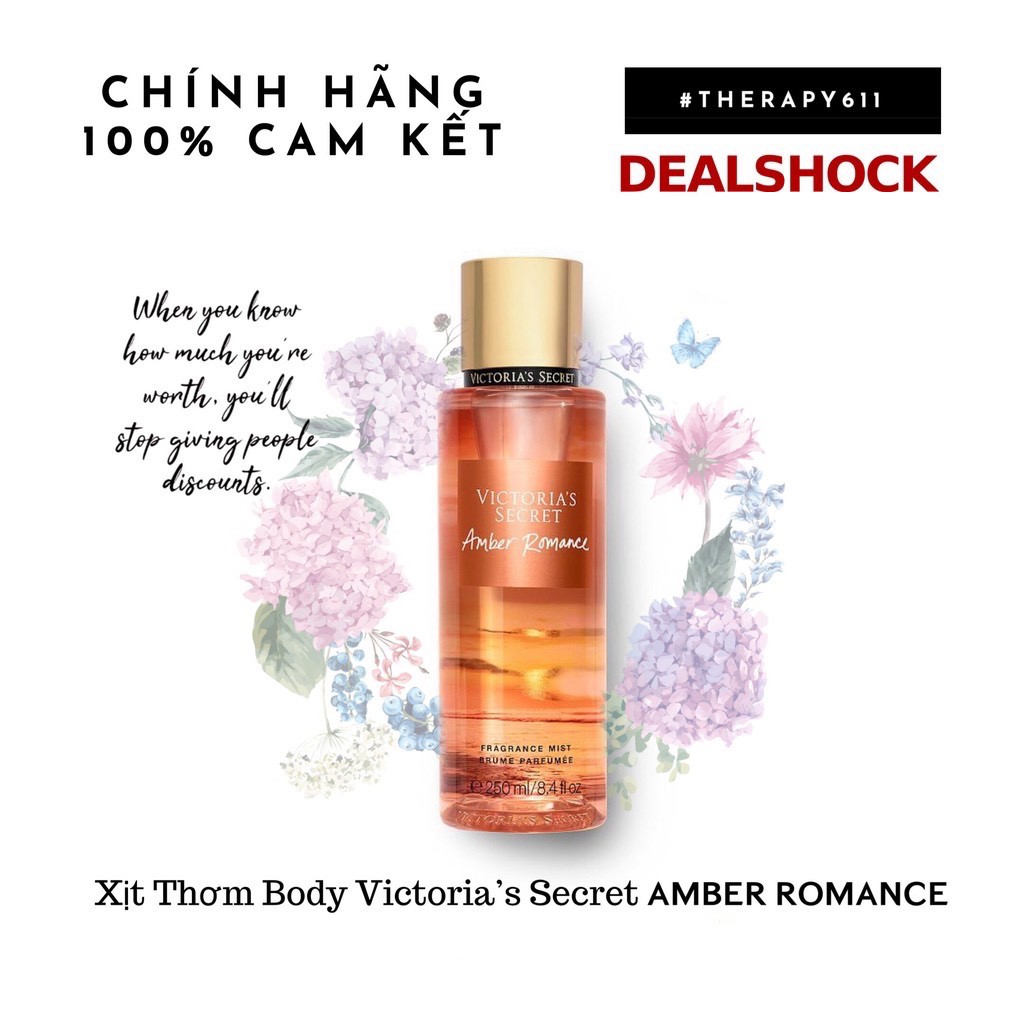 Xịt Thơm Body Victoria’s Secret Amber Romance Fragrance Mist 250Ml Cam Kết Sản Phẩm Đúng Mô Tả Chất Lượng Đảm Bảo An Toàn Đến Sức Khỏe Người Sử Dụng