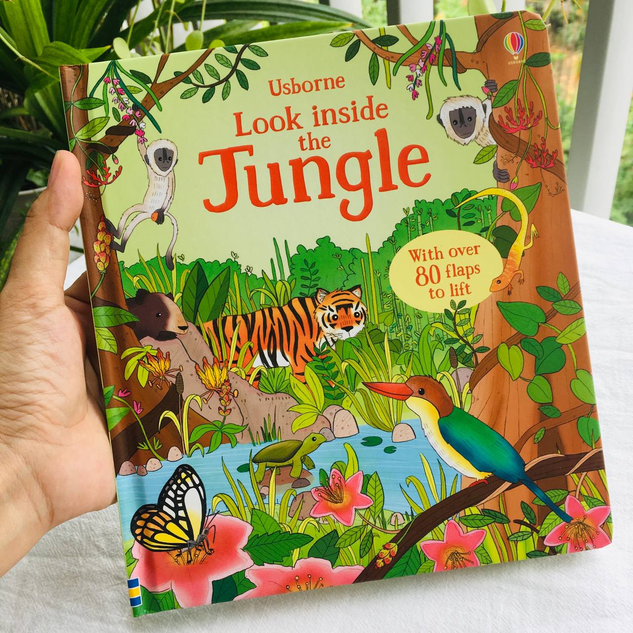 Sách - Usborne Look Inside The Jungle - Cho Bé Từ 5 Tuổi ( Khu Vườn Sách )