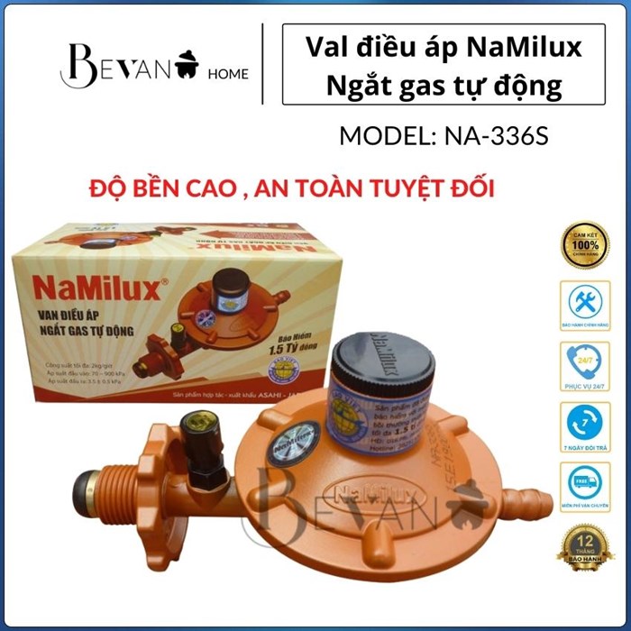 Van Gas NaMilux NA-336S-VN  Van Bếp Ga Tự Động Ngắt Gas Chính Hãng Uy Tín Chất Lượng  Thân Van Đúc Nguyên Khối Công Suất 2kg/giờ