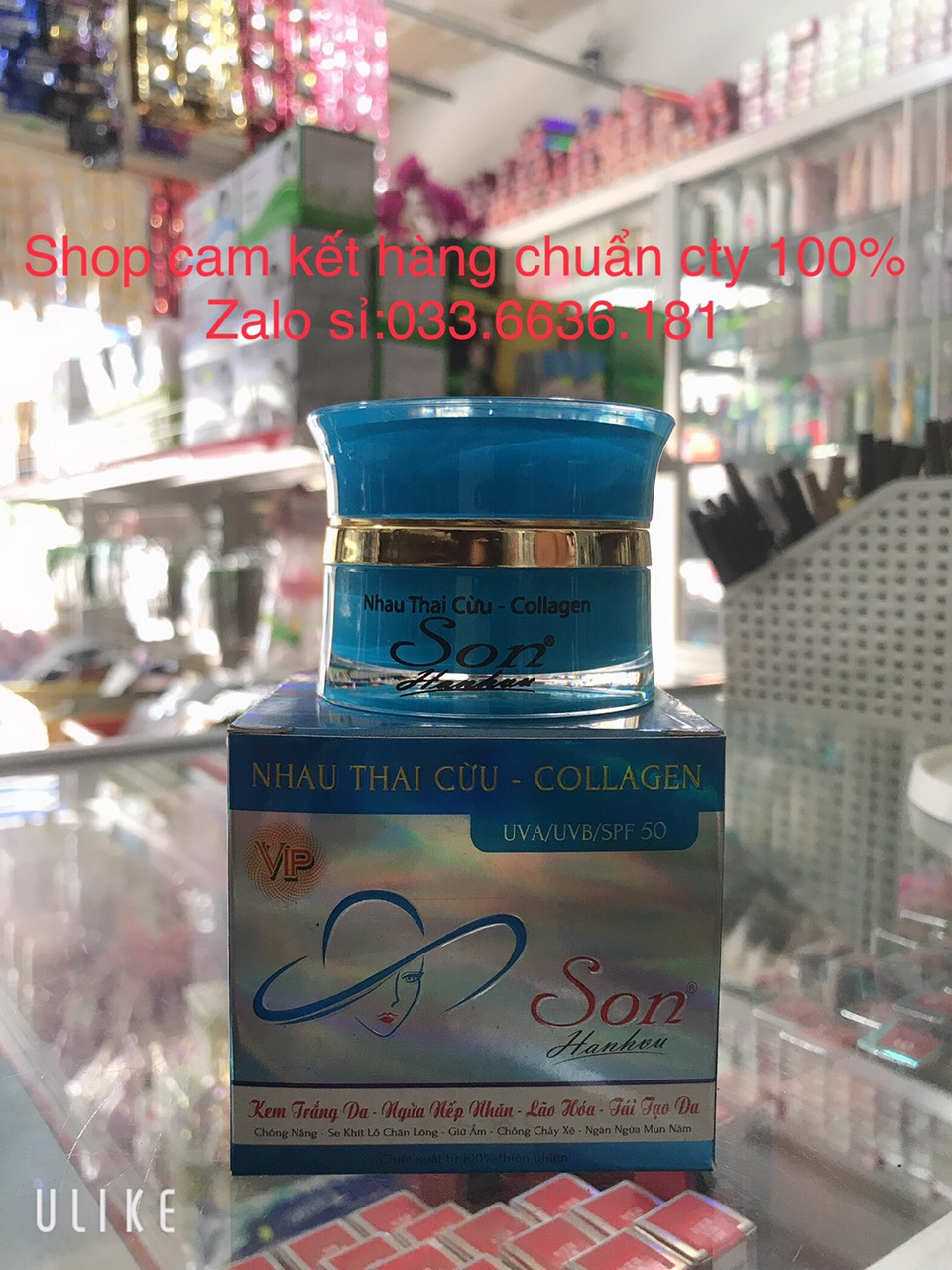 Kem Son Nhau Thai Cừu - Collagen Trắng Da - Ngừa Nếp Nhăn - Lão Hóa Da - Tái Tạo Da - Chống Nắng - Se Khít Lỗ Chân Lông - Giữ Ẩm - Chống Chảy Xệ - Ngăn Ngừa Mụn Nám 20G (Cam Kết Chuẩn Hàng Cty 100%)