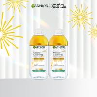Bộ 2 nước tẩy trang làm sạch sâu dịu nhẹ & dưỡng ẩm chiết xuất tinh dầu Argan cho da khô và da nhạy cảm- Garnier Micellar Water Bi Phase 400ml -Kitting