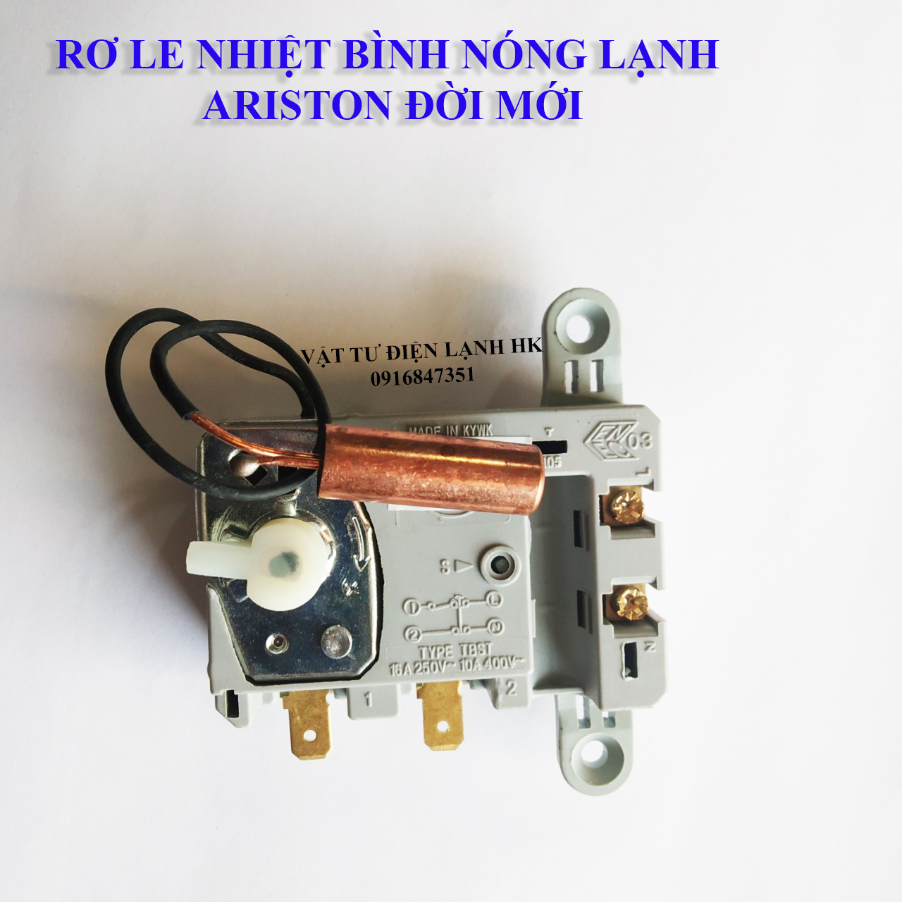 Rơ Le Nhiệt Độ Bình Nước Nóng Ariston (Loại Mới) Relay A mới - Role