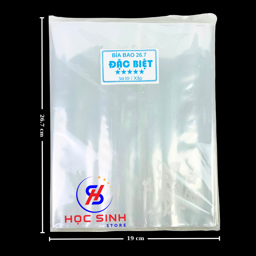 Xấp 50 Cái Bìa Bao Sách Khổ 26.7cm Có Keo Hình Nai Loại Dày Chất Lượng Tốt Phù Hợp Cho Sách Giáo Khoa Cải Cách Mới