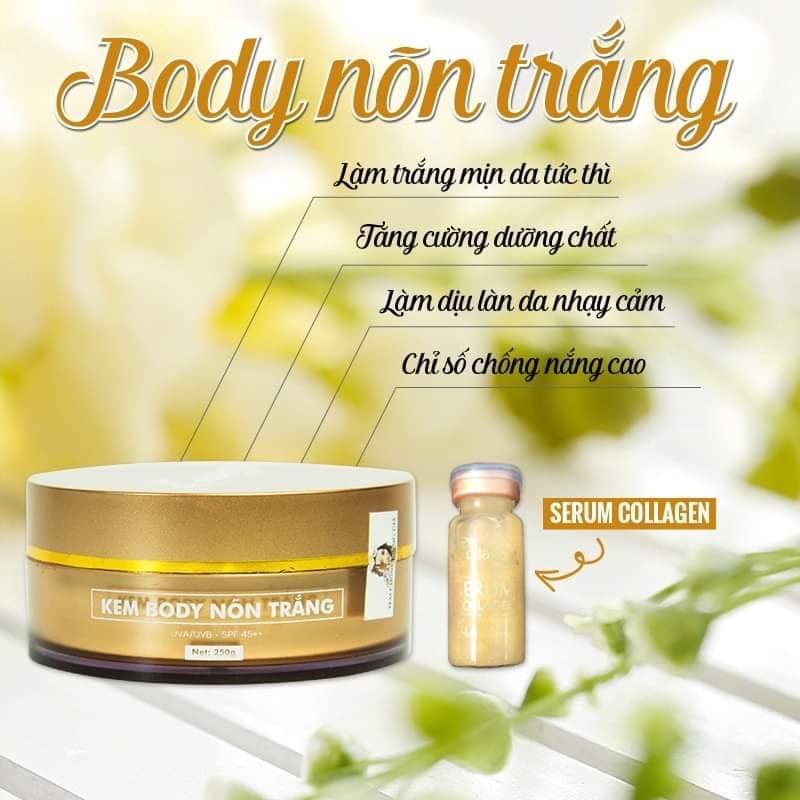 kem dưỡng trắng da body nõn trắng.
